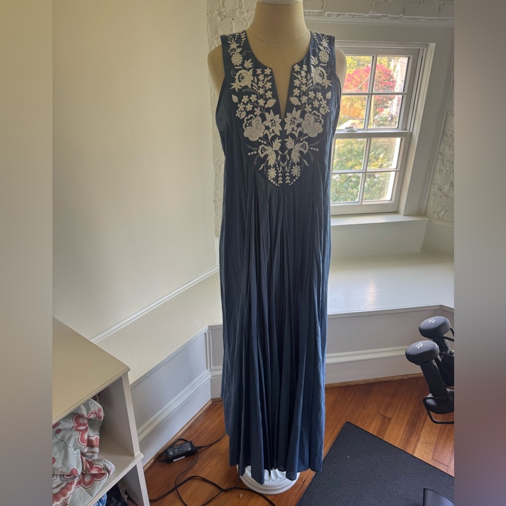 Tuckernuck Navy Floral Maxi Dress